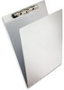 A Picture of product SAU-12017 Saunders Aluminum Clipboard with Writing Plate,  3/8" Capacity, Holds 8-1/2w x 12h, Silver