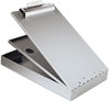 A Picture of product SAU-21017 Saunders Cruiser Mate™ Aluminum Storage Clipboard,  1" Capacity, 8 1/2 x 12, Silver