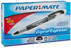 A Picture of product PAP-31001BH Paper Mate® Liquid Flair® Marker Pen,  Black Ink, Extra Fine, Dozen