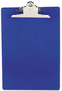 A Picture of product SAU-21602 Saunders Recycled Plastic Clipboard with Ruler Edge,  1" Capacity, Holds 8 1/2w x 12h, Blue
