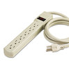 A Picture of product IVR-73304 Innovera® Six-Outlet Power Strip 6 Outlets, 4 ft Cord, Ivory