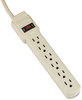 A Picture of product IVR-73304 Innovera® Six-Outlet Power Strip 6 Outlets, 4 ft Cord, Ivory