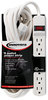 A Picture of product IVR-73315 Innovera® Six-Outlet Power Strip 6 Outlets, 15 ft Cord, Ivory