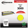 A Picture of product IVR-7562A Innovera® 7563A, 7562A, 7561A, 7560A Toner Cartridge Remanufactured Yellow Replacement for 314A (Q7562A), 3,500 Page-Yield