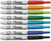 A Picture of product SAN-1742025 Sharpie® Retractable Permanent Marker,  Ultra Fine Tip, Assorted Colors, 8/Set