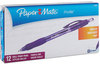 A Picture of product PAP-35830 Paper Mate® Profile™ Retractable Ballpoint Pen,  Purple Ink, Bold, Dozen