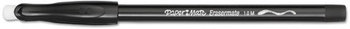 Paper Mate® Eraser Mate® Stick Ballpoint Pen,  Black Ink, Medium, Dozen