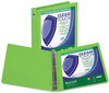 A Picture of product SAM-17235 Samsill® Clean Touch® Round Ring View Binder with Antimicrobial Protection,  1", Lime