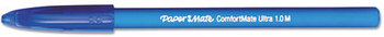 Paper Mate® ComfortMate® Ultra Stick Ballpoint Pen,  Blue Ink, Medium, Dozen