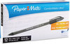 A Picture of product PAP-6180187 Paper Mate® ComfortMate® Ultra Stick Ballpoint Pen,  Black Ink, Fine, Dozen