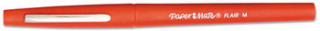 Paper Mate® Point Guard® Flair® Pen,  Red Ink, Medium, Dozen