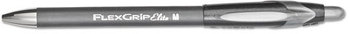 Paper Mate® FlexGrip® Elite Retractable Ballpoint Pen,  Black Ink, Medium, Dozen