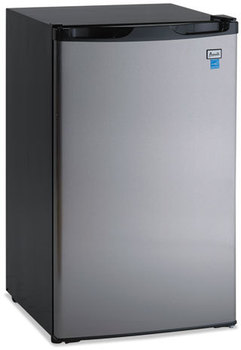 Avanti 4.4 Cu. Ft. Refrigerator,  19 1/2"W x 22"D x 33"H, Black/Stainless Steel