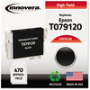 A Picture of product IVR-79120 Innovera® 79520, 79620, 79120, 79220, 79320, 79420 Ink Remanufactured Black High-Yield Replacement for 79 (T079120), 470 Page-Yield