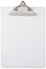 A Picture of product SAU-21803 Saunders Recycled Plastic Clipboard with Ruler Edge,  1" Capacity, Holds 8 1/2w x 12h, Clear
