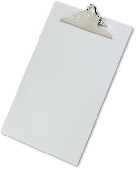 Saunders Recycled Aluminum Clipboard with High-Capacity Clip,  1" Capacity, Holds 8-1/2w x 14h, Silver