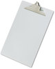A Picture of product SAU-22519 Saunders Recycled Aluminum Clipboard with High-Capacity Clip,  1" Capacity, Holds 8-1/2w x 14h, Silver