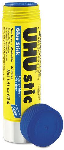 UHU Stic Permanent Glue Stick, 0.74 oz, Dries Clear (99649)