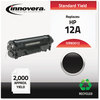 A Picture of product IVR-83012 Innovera® 83012 Toner Cartridge Remanufactured Black Replacement for 12A (Q2612A), 2,000 Page-Yield