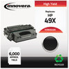 A Picture of product IVR-83049X Innovera® 83049A, 83049X Laser Cartridge Remanufactured Black High-Yield Toner, Replacement for 49X (Q5949X), 6,000 Page-Yield