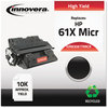 A Picture of product IVR-83061TMICR Innovera® 83061TMICR MICR Toner Remanufactured Black High-Yield Replacement for 61XM (C8061XM), 10,000 Page-Yield, Ships in 1-3 Business Days