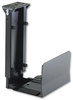 A Picture of product SAF-2176 Safco® Ergo-Comfort® Fixed-Mount Under Desk CPU Holder Supports 60 lb, 7w x 9.5d 14h, Black