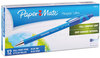 A Picture of product PAP-9560131 Paper Mate® FlexGrip Ultra® Recycled Retractable Ballpoint Pen,  Blue Ink, Fine, Dozen