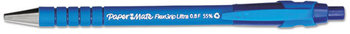 Paper Mate® FlexGrip Ultra® Recycled Retractable Ballpoint Pen,  Blue Ink, Fine, Dozen