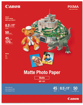 Canon® Photo Paper Plus,  Matte, 8-1/2 x 11, 50 Sheets/Pack