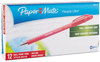 A Picture of product PAP-9620131 Paper Mate® FlexGrip Ultra™ Recycled Stick Ballpoint Pen,  Red Ink, Medium, Dozen