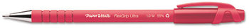 Paper Mate® FlexGrip Ultra™ Recycled Stick Ballpoint Pen,  Red Ink, Medium, Dozen
