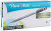 A Picture of product PAP-9680131 Paper Mate® FlexGrip Ultra™ Recycled Stick Ballpoint Pen,  Black Ink, Fine, Dozen