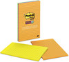 A Picture of product MMM-5845SSUC Post-it® Notes Super Sticky Pads in Energy Boost Colors Collection Note Ruled, 5" x 8", 45 Sheets/Pad, 4 Pads/Pack