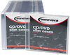 A Picture of product IVR-85826 Innovera® CD/DVD Slim Jewel Cases Clear/Black, 50/Pack