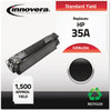 A Picture of product IVR-B435A Innovera® B435A Toner Remanufactured Black Replacement for 35A (CB435A), 1,500 Page-Yield