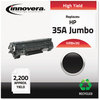A Picture of product IVR-B435J Innovera® B435J Toner Remanufactured Black Extended-Yield Replacement for 35A (CB435AJ), 2,200 Page-Yield
