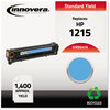 A Picture of product IVR-B541A Innovera® B543A, B542A, B541A, B540A Toner Remanufactured Cyan Replacement for 125A (CB541A), 1,400 Page-Yield, Ships in 1-3 Business Days