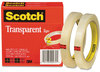 A Picture of product MMM-6002P1272 Scotch® Transparent Tape 3" Core, 0.5" x 72 yds, 2/Pack