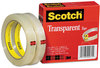 A Picture of product MMM-6002P1272 Scotch® Transparent Tape 3" Core, 0.5" x 72 yds, 2/Pack