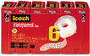 A Picture of product MMM-600K6 Scotch® Transparent Tape 1" Core, 0.75" x 83.33 ft, 6/Pack