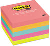 A Picture of product MMM-6545 Post-it® Notes Original Pads in Poptimistic Colors Collection 3" x 100 Sheets/Pad, 5 Pads/Pack