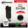 A Picture of product IVR-CLI226B Innovera® CLI226B, CLI226C, CLI226M, CLI226Y, PGI225BK Ink Remanufactured Black Replacement for CLI-226 (4546B001AA), 2,945 Page-Yield