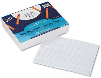 Pacon® Multi-Program Handwriting Paper,  16 lbs., 8 x 10-1/2, White, 500 Sheets/Pack