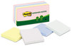 A Picture of product MMM-654RPA Post-it® Greener Notes Original Recycled Note Pads 3" x Sweet Sprinkles Collection Colors, 100 Sheets/Pad, 12 Pads/Pack