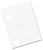 A Picture of product PAC-2441 Pacon® Composition Paper,  Red Margin, 5-Hole Punched, 8 x 10-1/2, White, 500 Shts/Pk