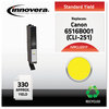 A Picture of product IVR-CLI251Y Innovera® CLI251B-PGI250B Ink Remanufactured Yellow Replacement for CLI-251 (6516B001), 330 Page-Yield