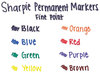 A Picture of product SAN-30665PP Sharpie® Fine Tip Permanent Marker,  Black, 5/Pack