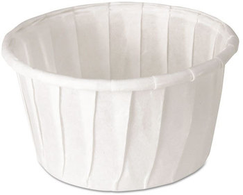 SOLO® Cup Company Paper Portion Cups,  1 1/4 oz., White, 250/Bag