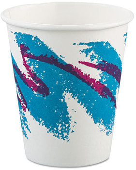 SOLO® Cup Company Jazz® Paper Hot Cups,  6oz, Polycoated, 50/Bag, 20 Bags/Carton
