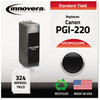 A Picture of product IVR-CNPGI220PB Innovera® CNCLI221B-CNPGI220PB Ink Remanufactured Black Replacement for PGI-220 (2945B001), 324 Page-Yield